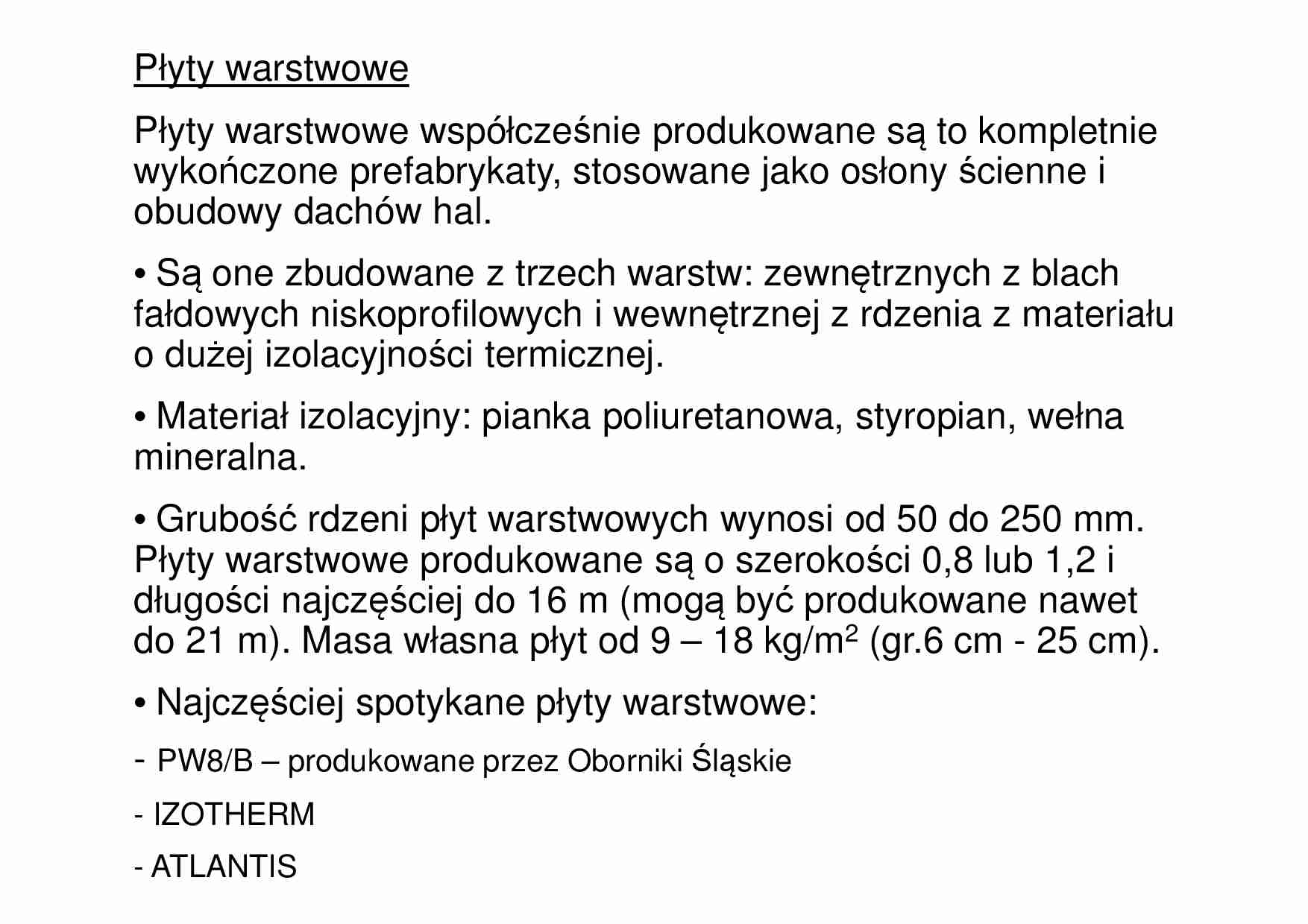 Płyty warstwowe - omówienie  - strona 1