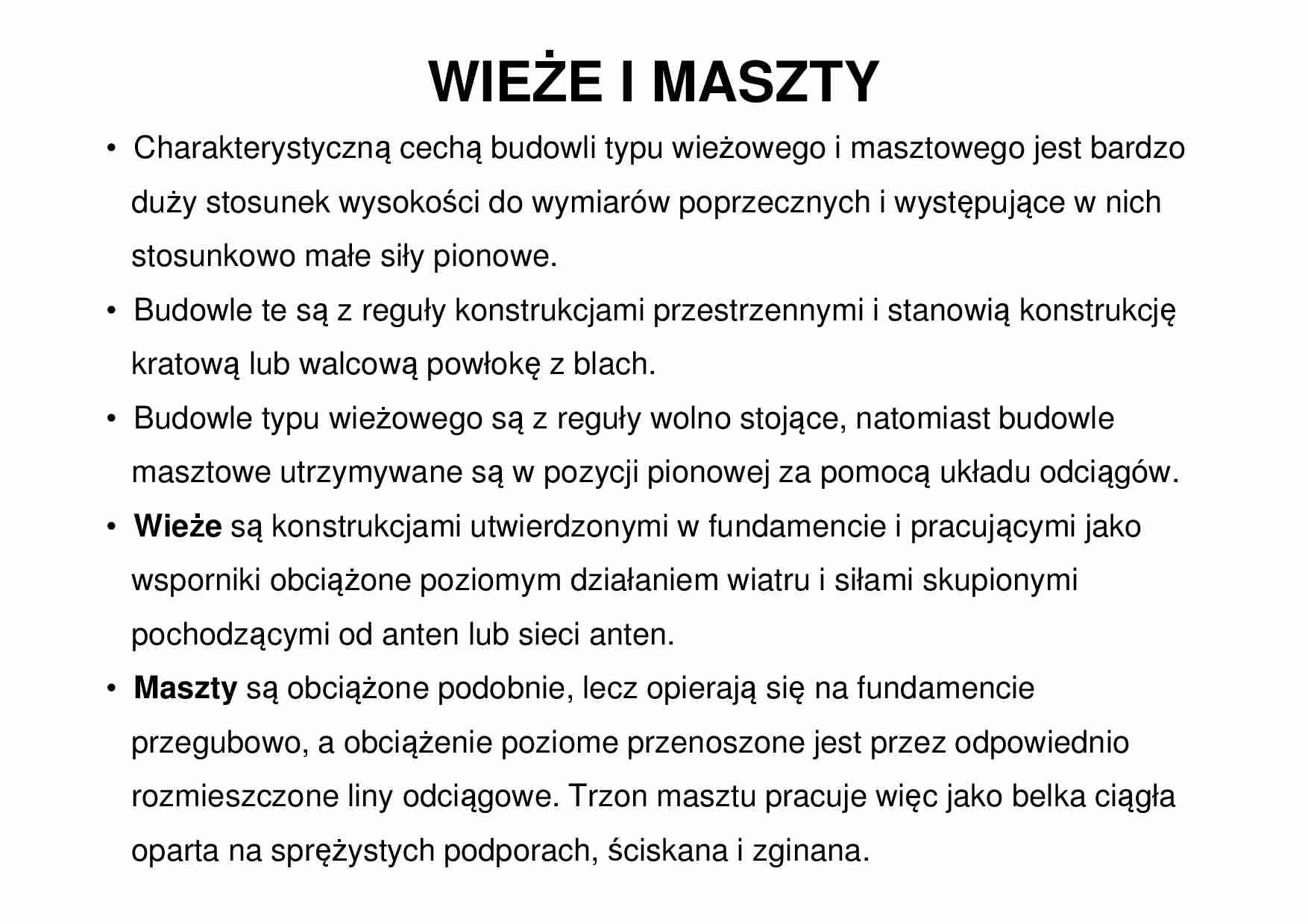 Wieże i maszty - omówienie  - strona 1