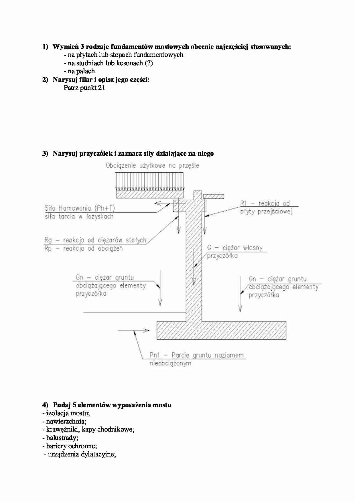 Podstawy Mostownictwa - Pytania egzaminacyjne part 15 - strona 1