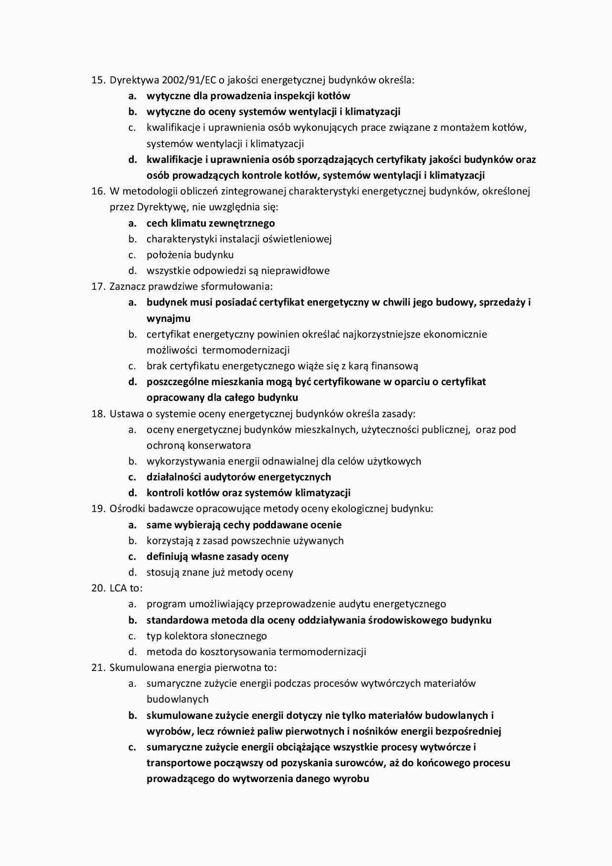 Fizyka budowli - Pytania egzaminacyjne Part 2 - strona 1