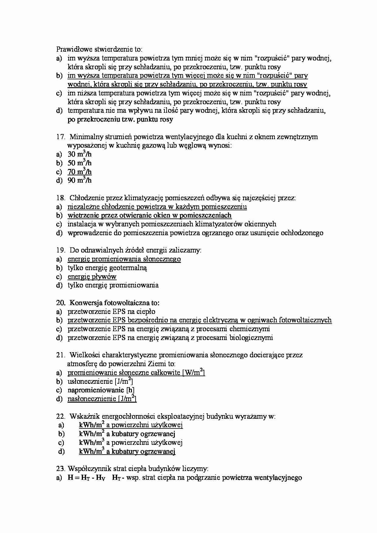 Fizyka budowli - Pytania egzaminacyjne Part 21 - strona 1