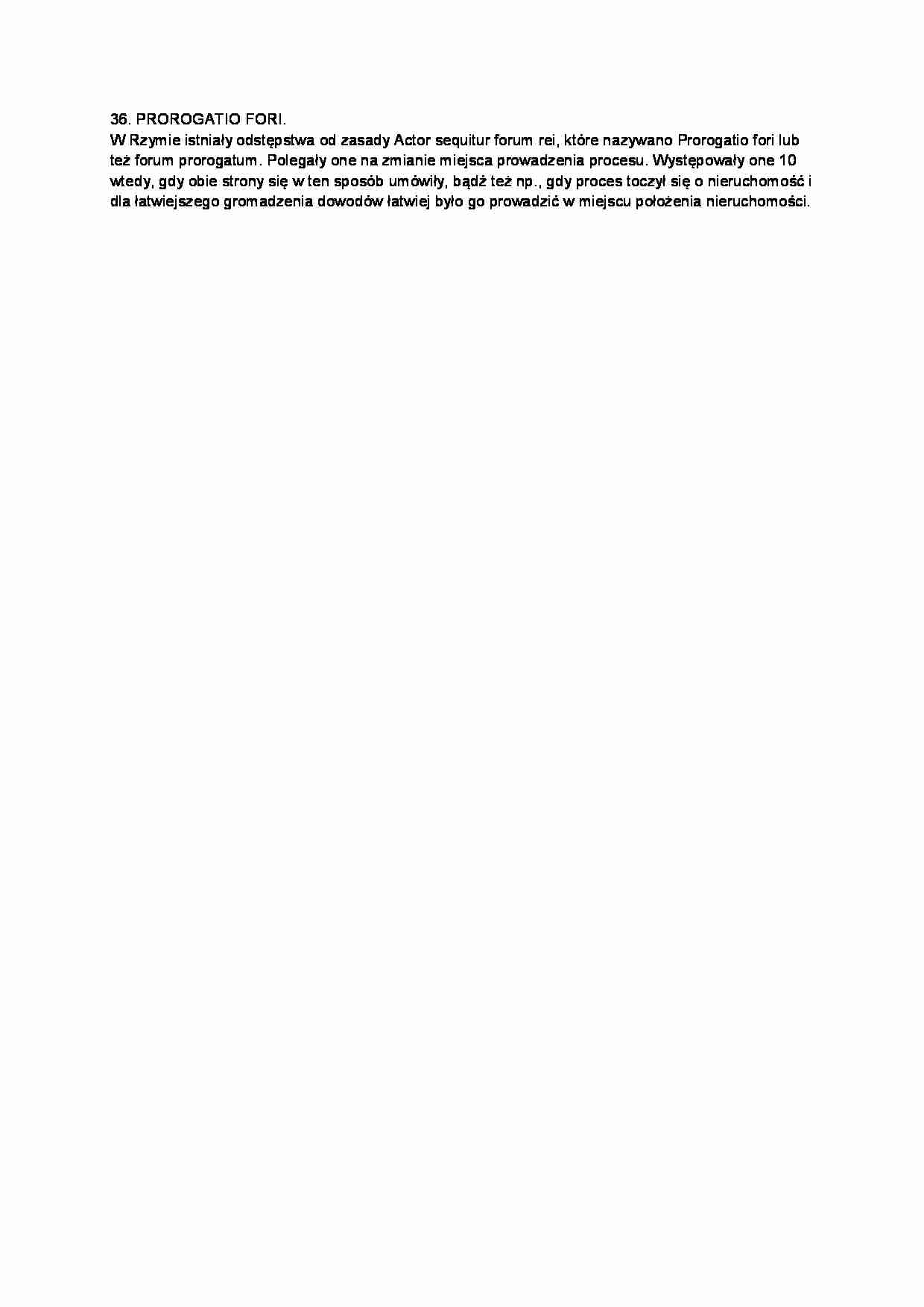 Prorogatio fori-opracowanie - strona 1