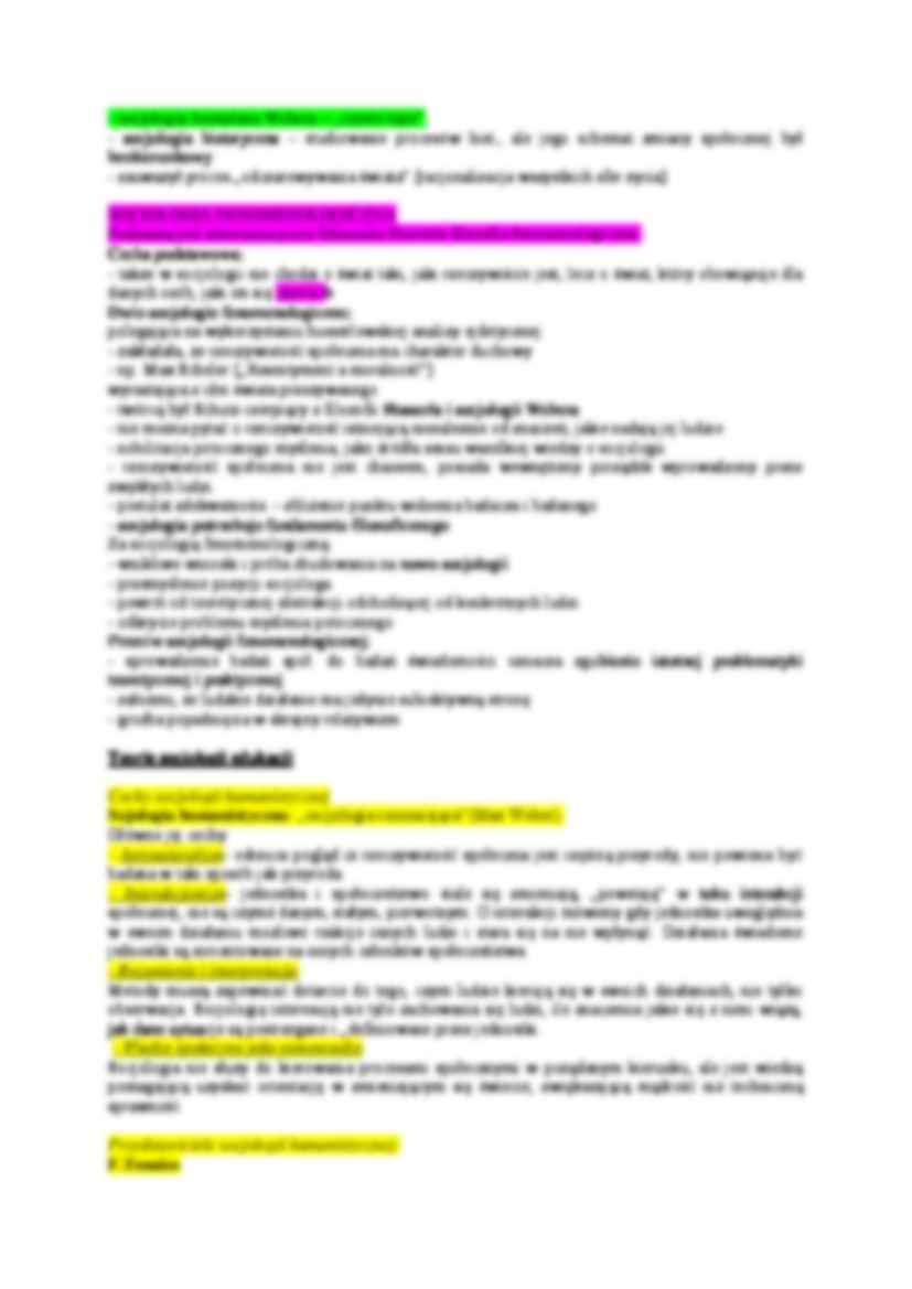 Historia myśli socjologicznej - omówienie  - strona 2