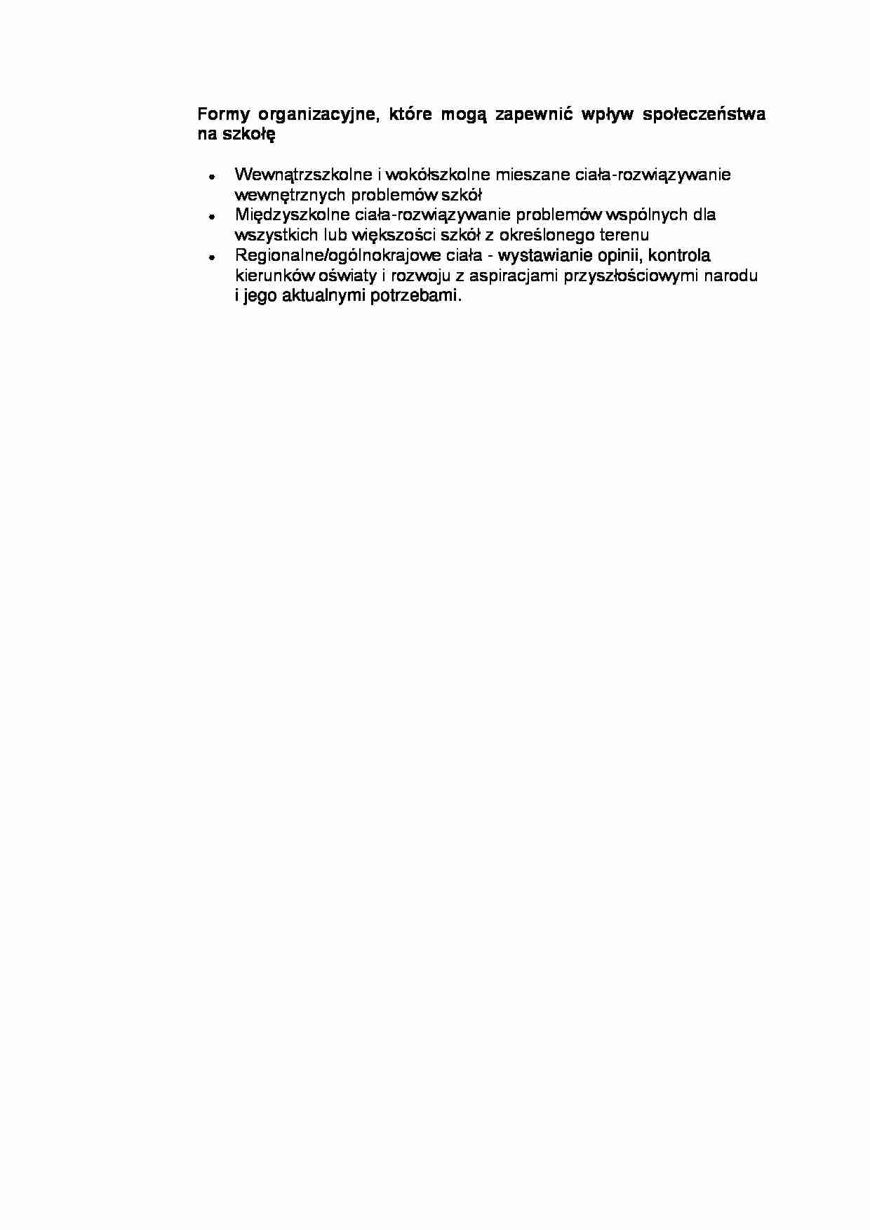  Formy organizacyjne - omówienie  - strona 1
