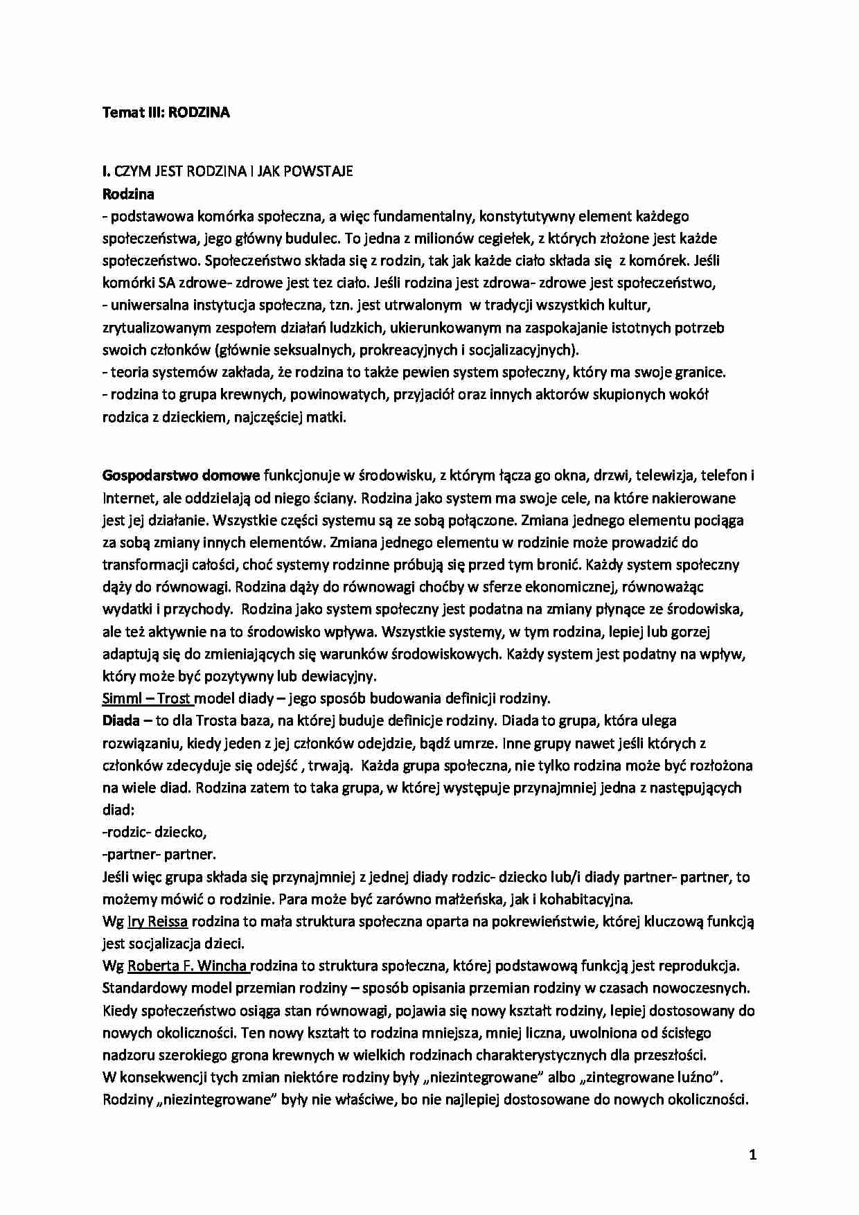 Rodzina - omówienie - strona 1
