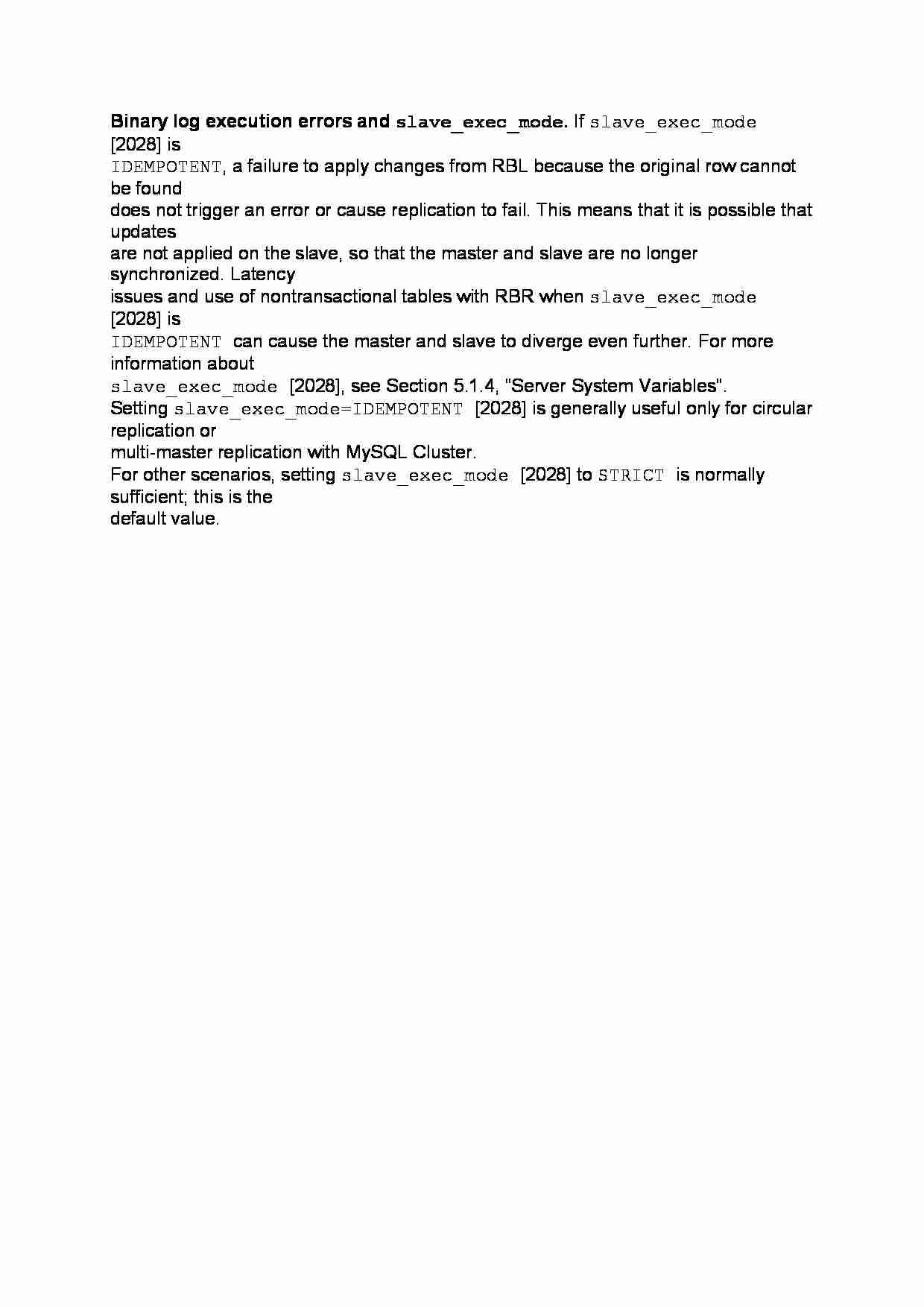 Binary log execution errors and slave-opracowanie - strona 1