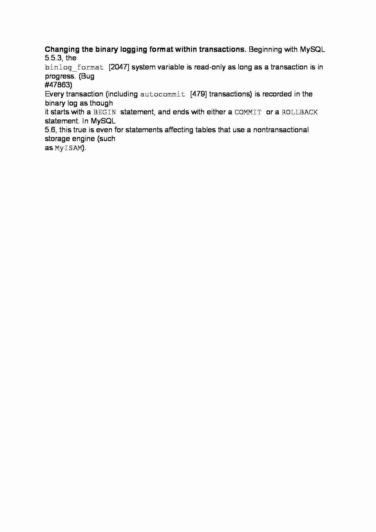 Changing the binary logging format within transactions-opracowanie - strona 1