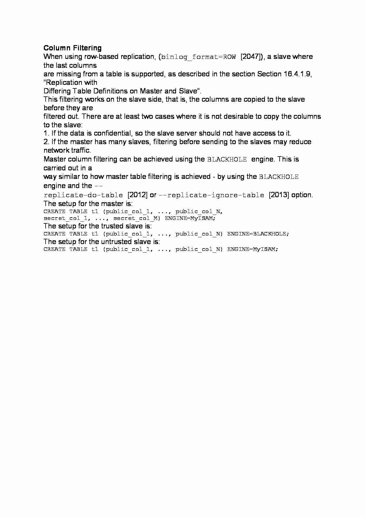 Column Filtering-opracowanie - strona 1