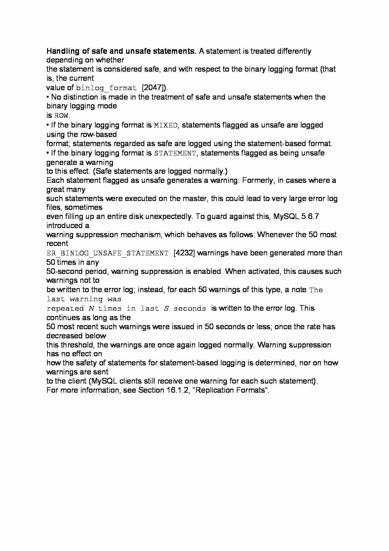 Handling of safe and unsafe statements-opracowanie - strona 1