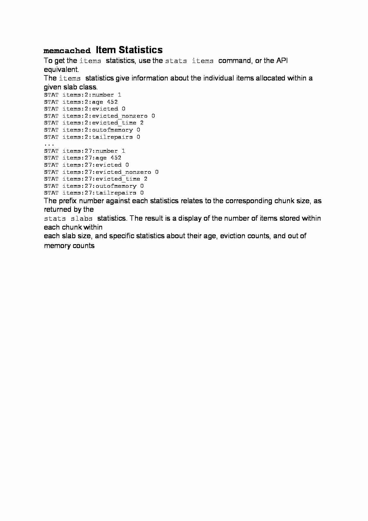 Memcached Item Statistics-opracowanie - strona 1