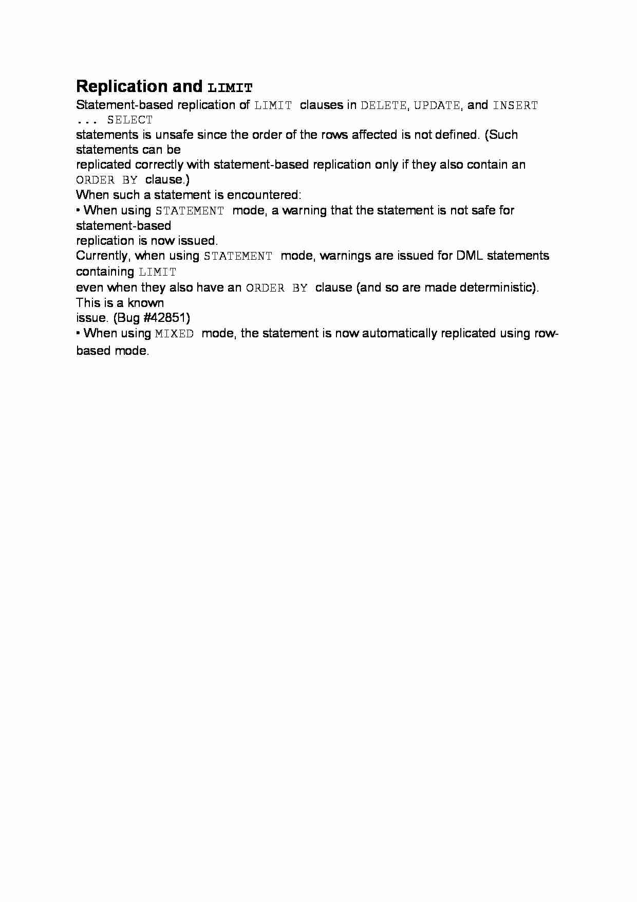 Replication and LIMIT-opracowanie - strona 1