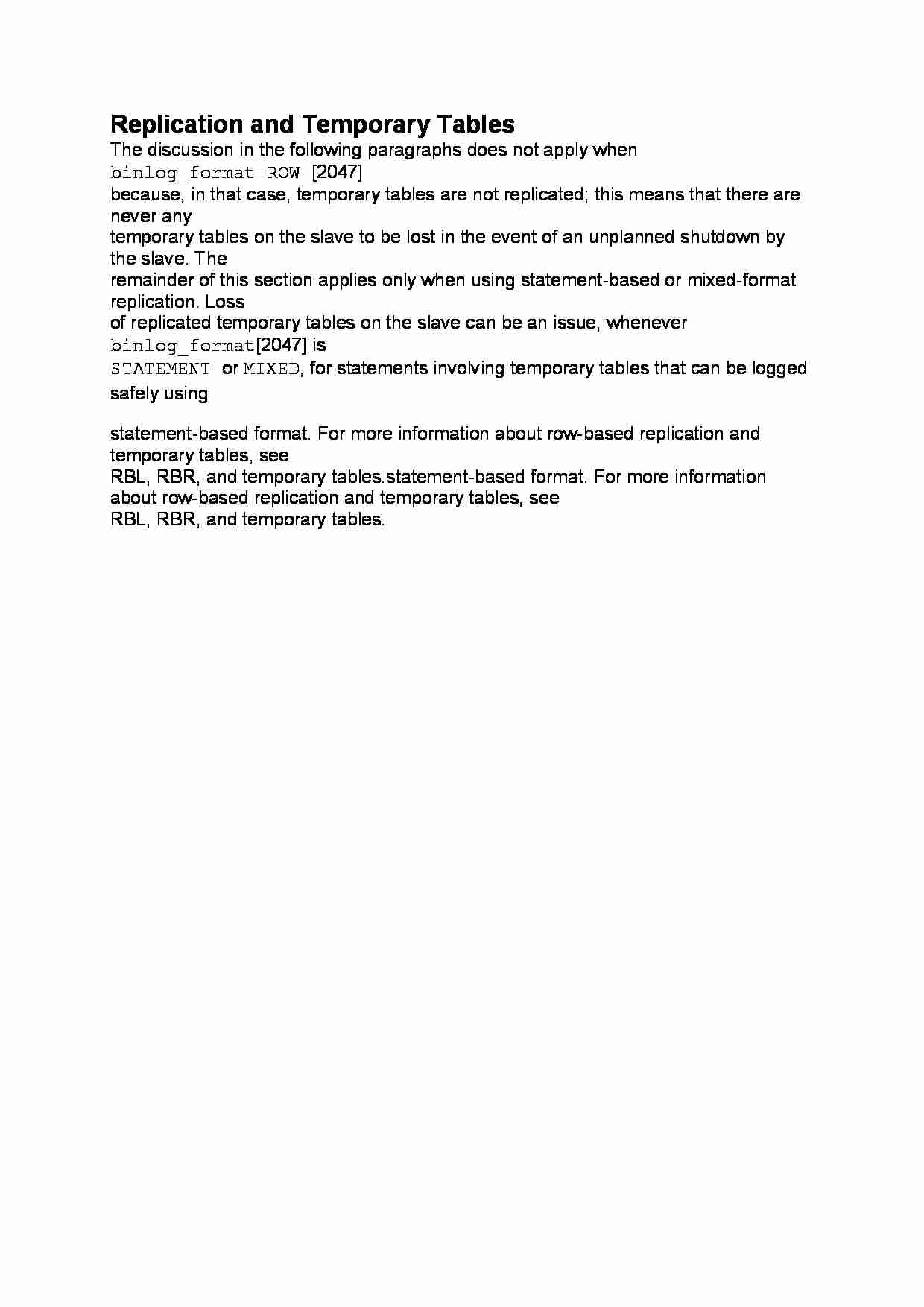 Replication and Temporary Tables-opracowanie - strona 1