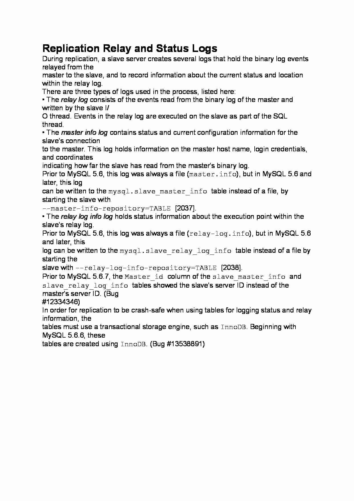 Replication Relay and Status Logs-opracowanie - strona 1