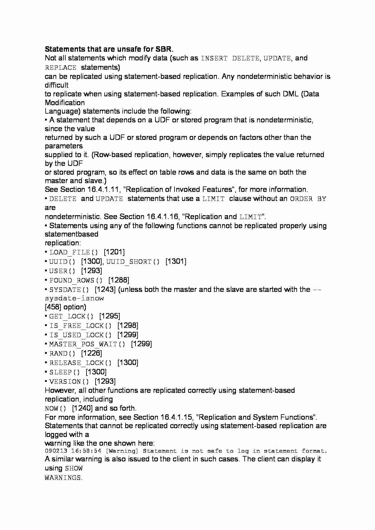 Statements that are unsafe for SBR-opracowanie - strona 1