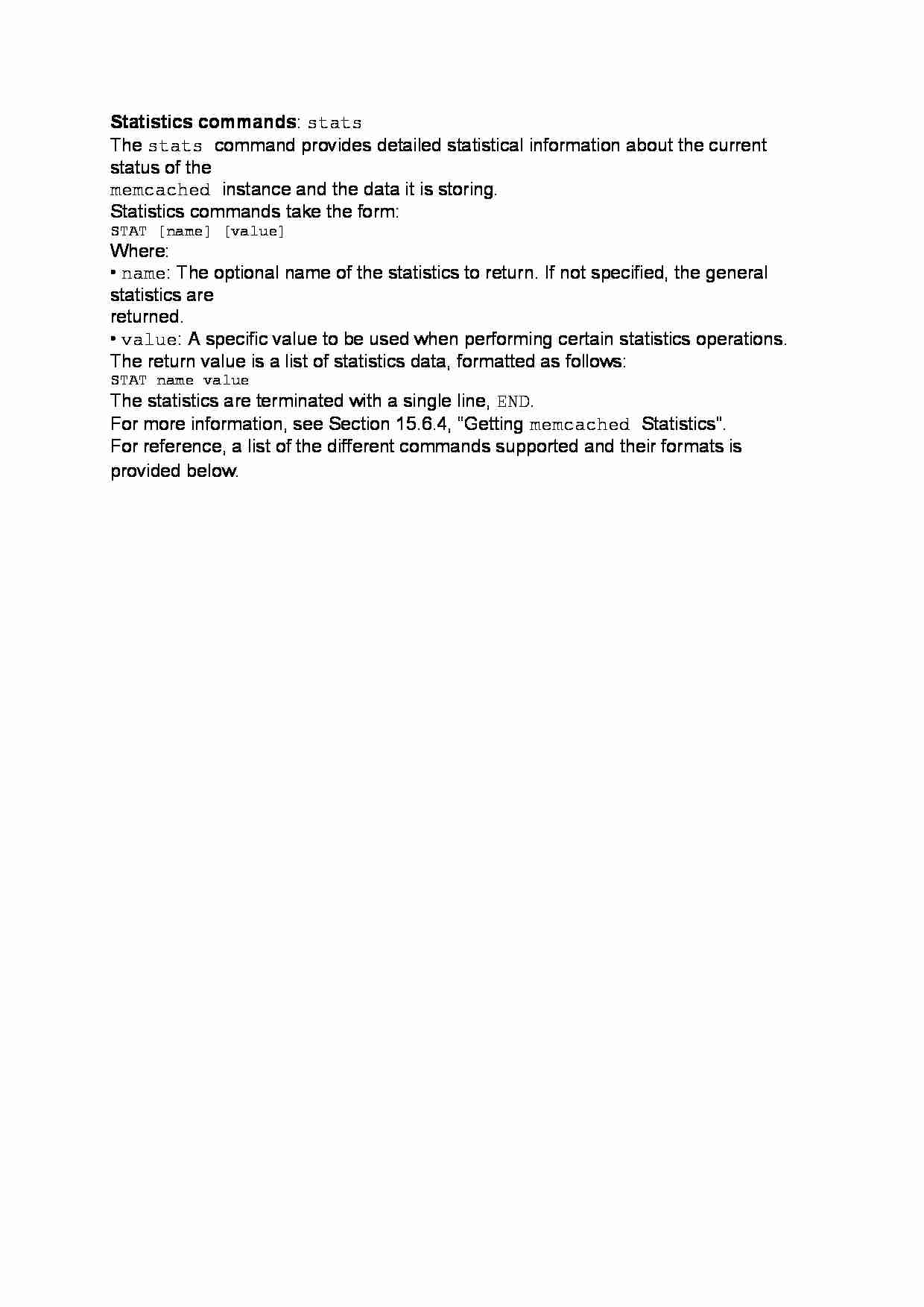 Statistics commands-opracowanie - strona 1