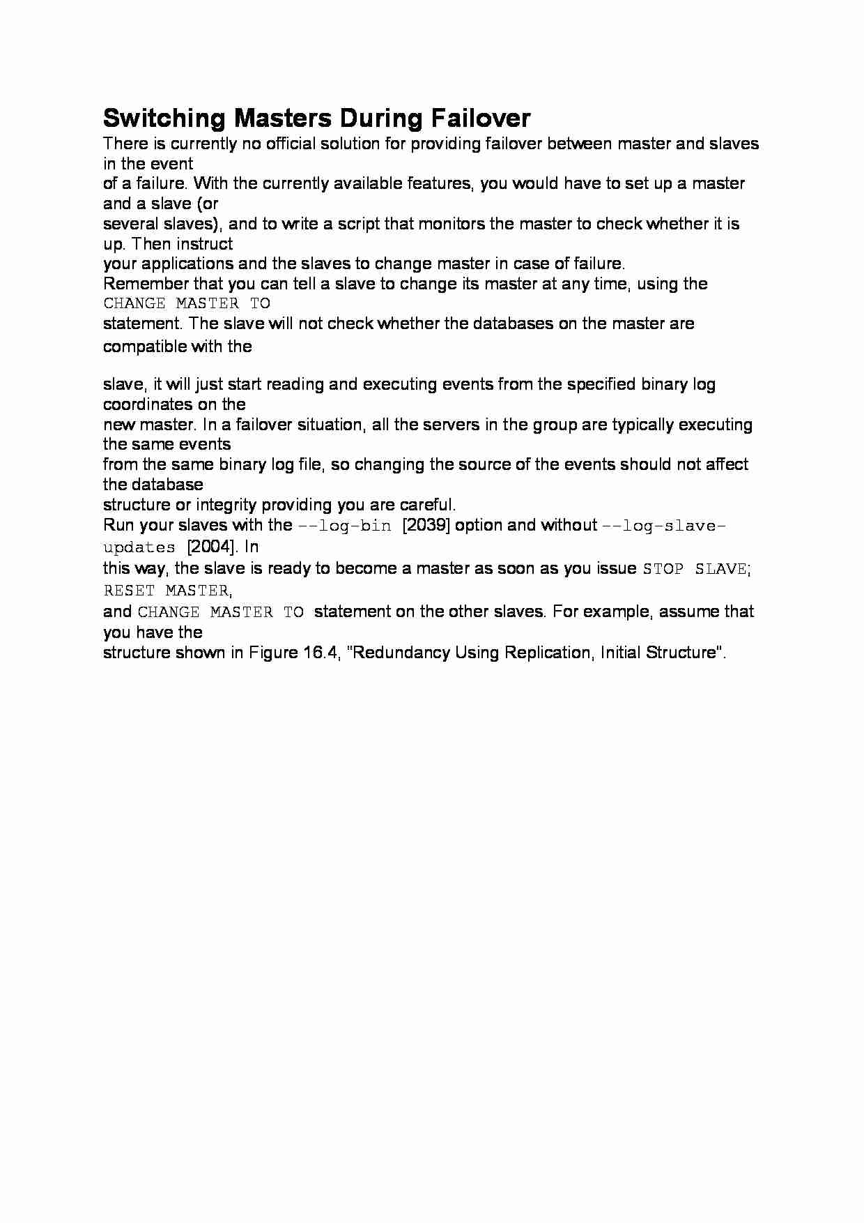 Switching Masters During Failover-opracowanie - strona 1