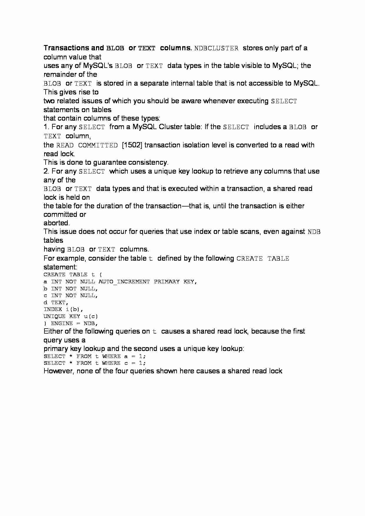 Transactions and BLOB or TEXT columns-opracowanie - strona 1