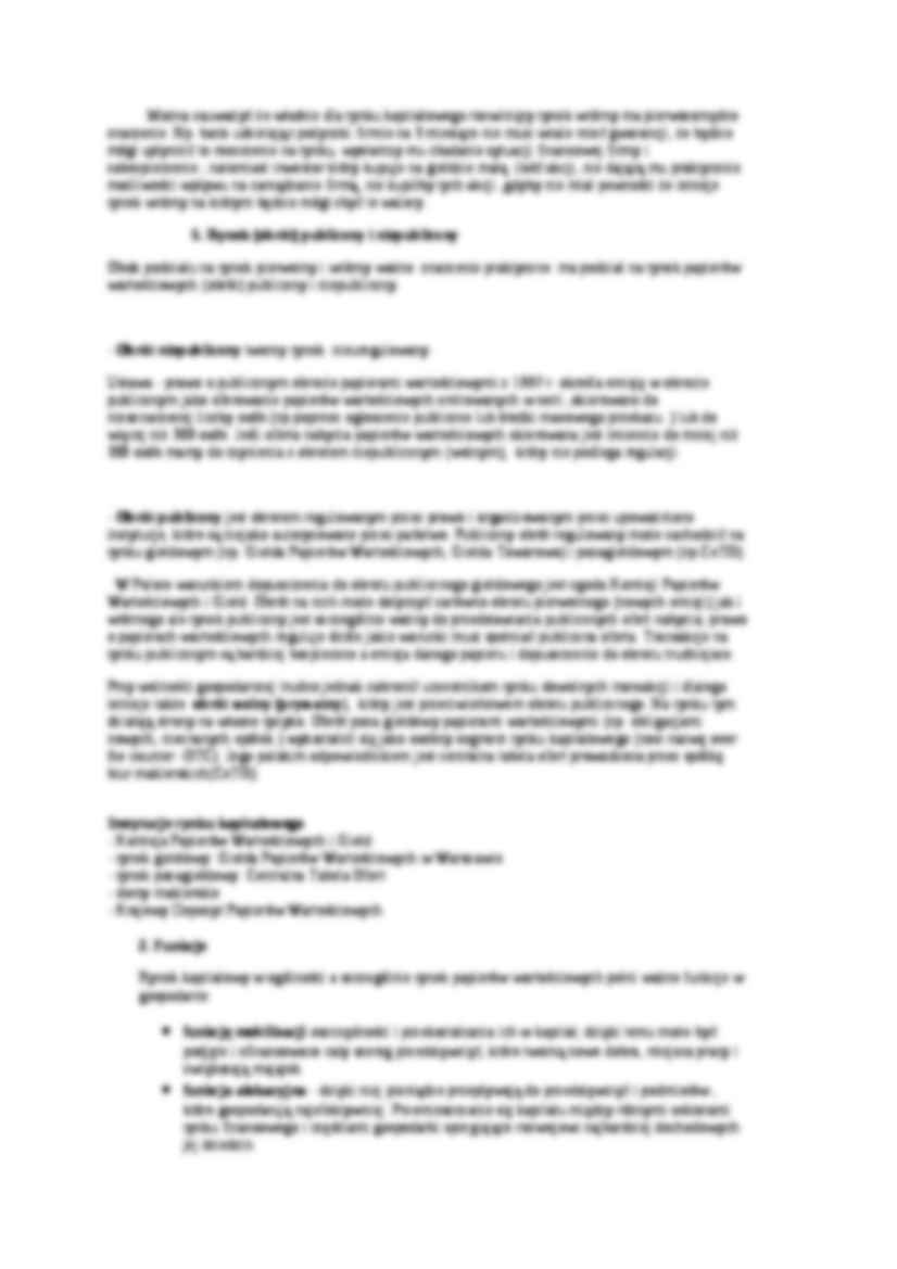 Rynek kapitałowy - omówienie  - strona 2