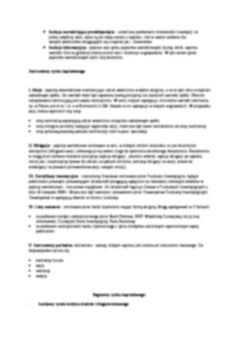 Rynek kapitałowy - omówienie  - strona 3