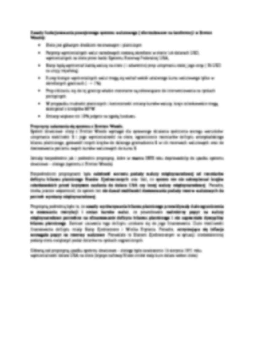System Bretton Woods - omówienie - strona 2