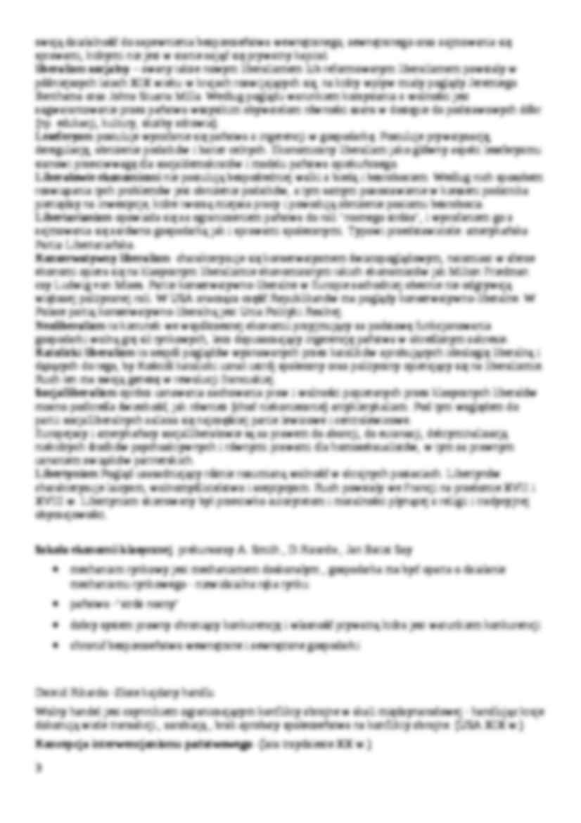 Polityka gospodarcza - Opracowanie zagadnień na egzamin - strona 3