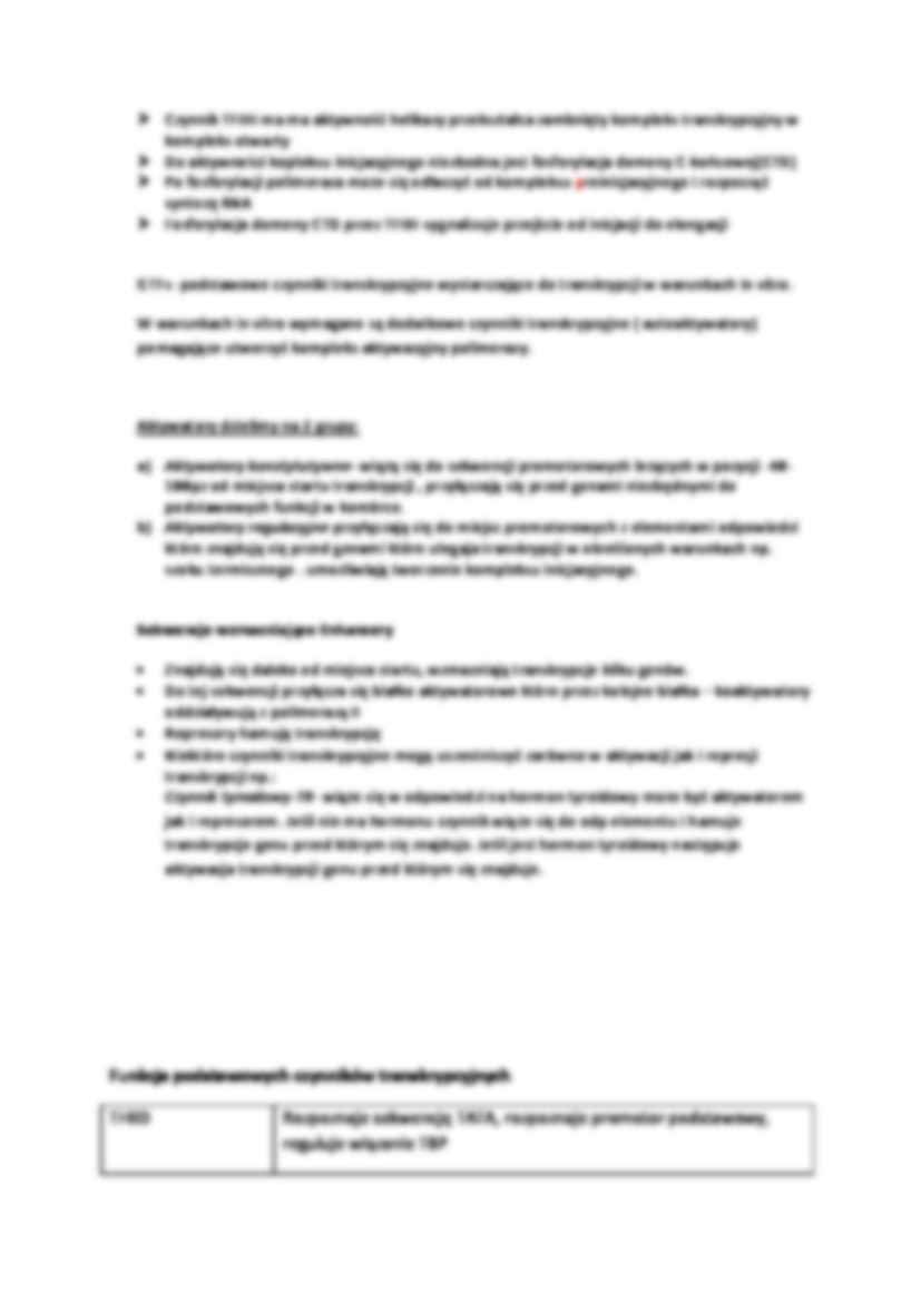 Wykład - transkrypcja u eukariota - strona 3