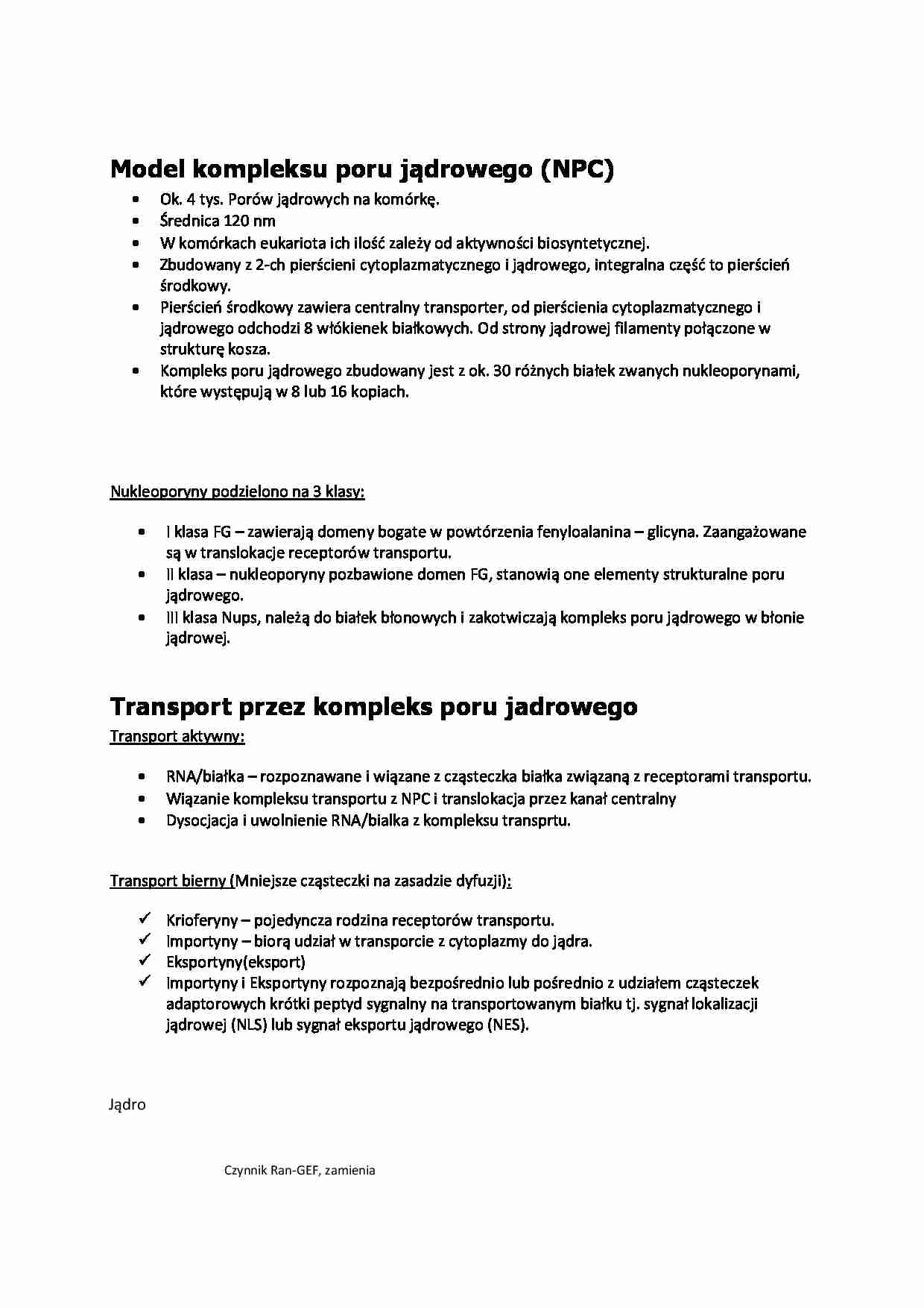 Wykład - por jądrowy, kod genetyczny - strona 1