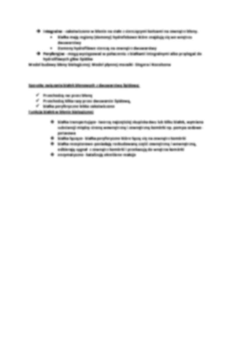 Wykład - błony biologiczne - strona 2