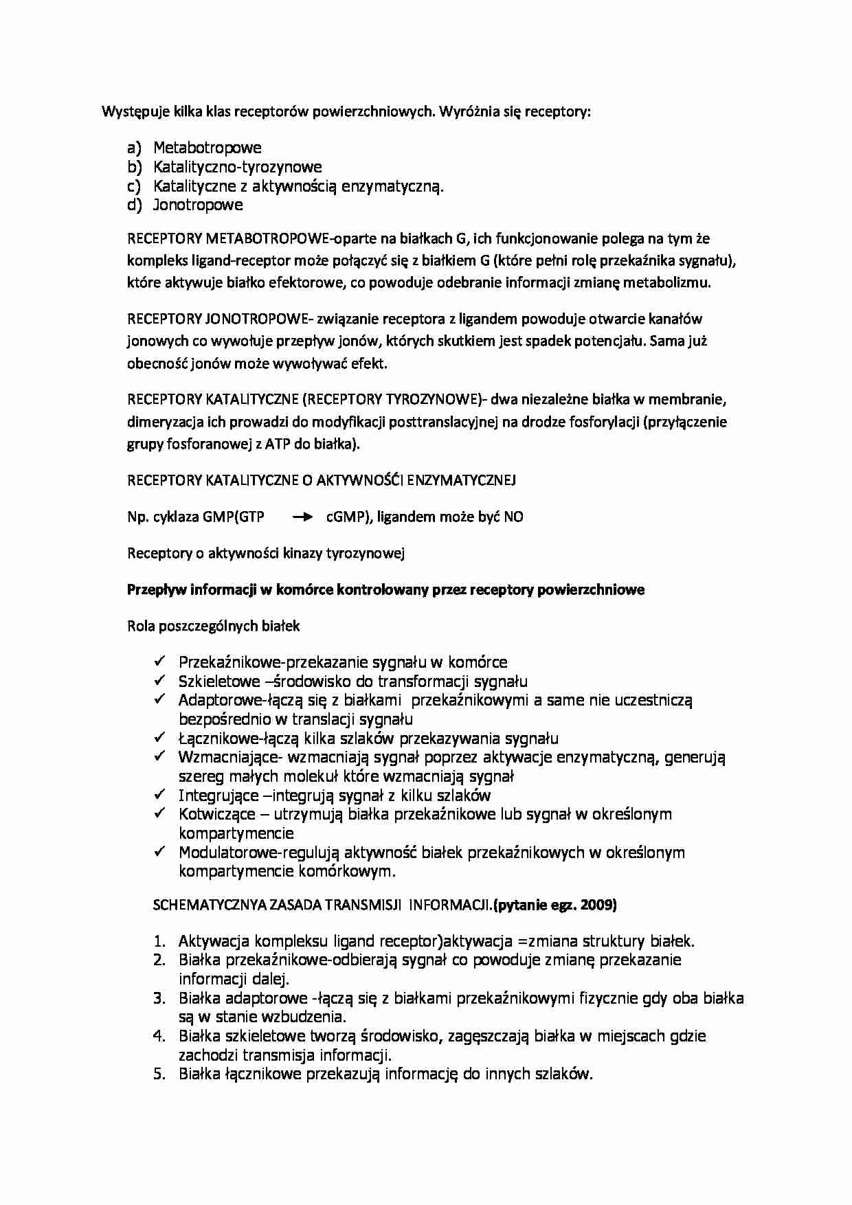 Wykład - receptory - strona 1