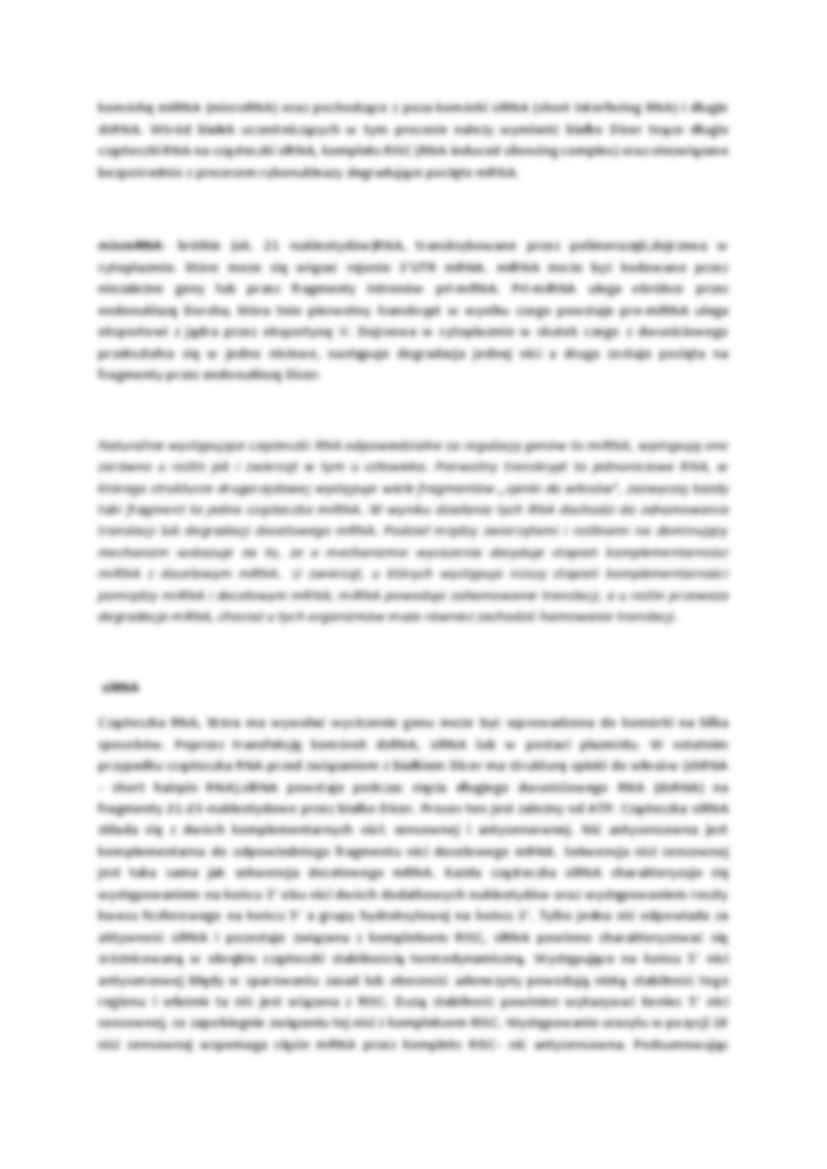 Wykład - degradacja mRNA - strona 2
