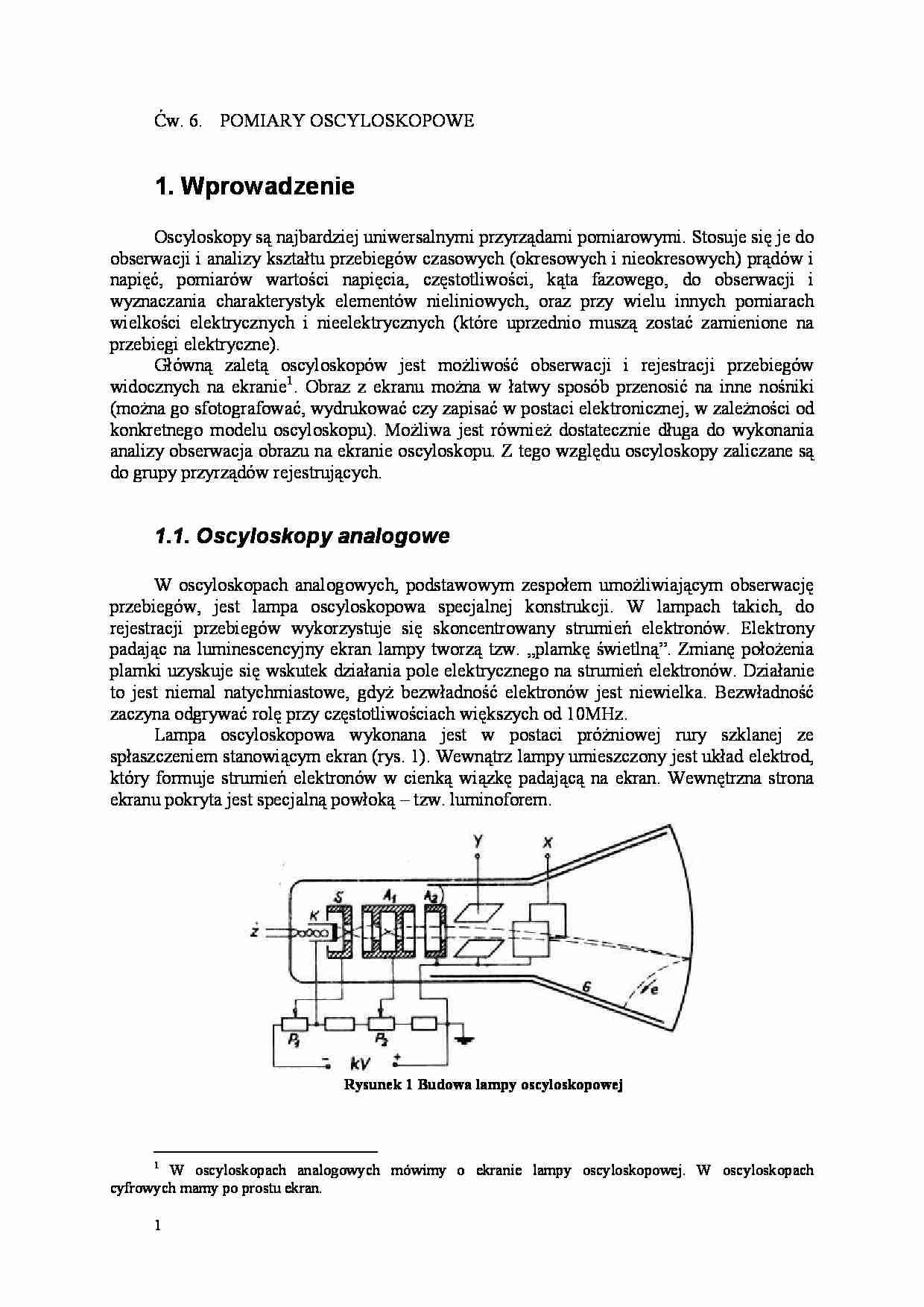 oscyloskop - omówienie  - strona 1