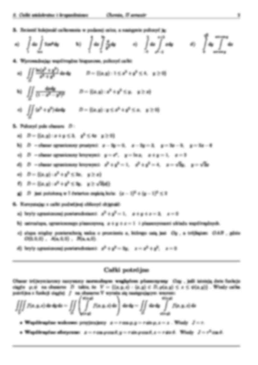 Całki wielokrotne - omówienie  - strona 2
