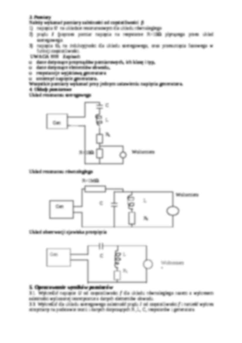 rezonans elektryczny - omówienie  - strona 2