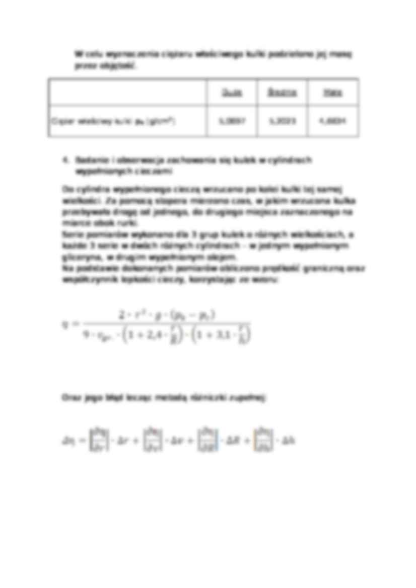wyznaczanie współczynnika lepkości cieczy 2 - strona 3
