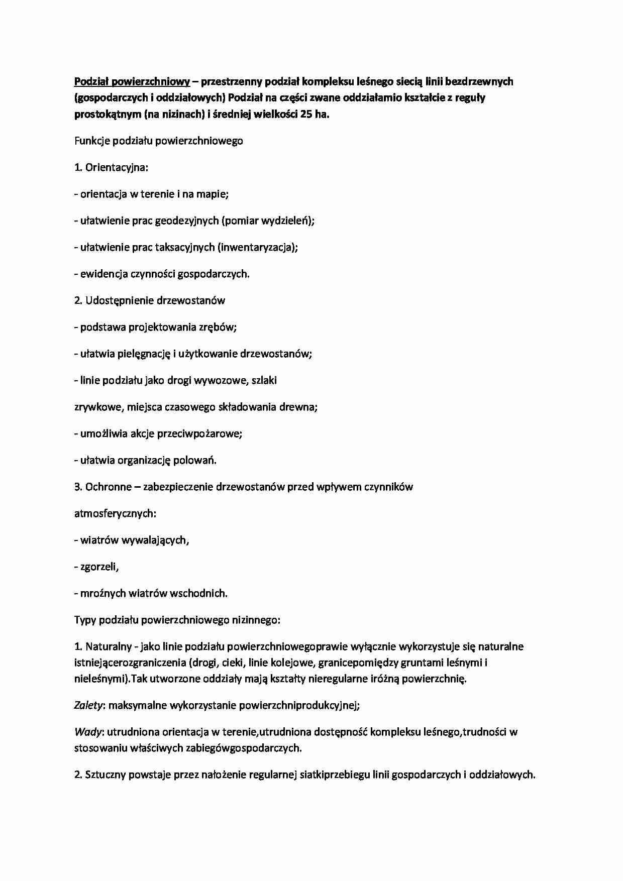 Typy podziału powierzchniowego - wykład - strona 1