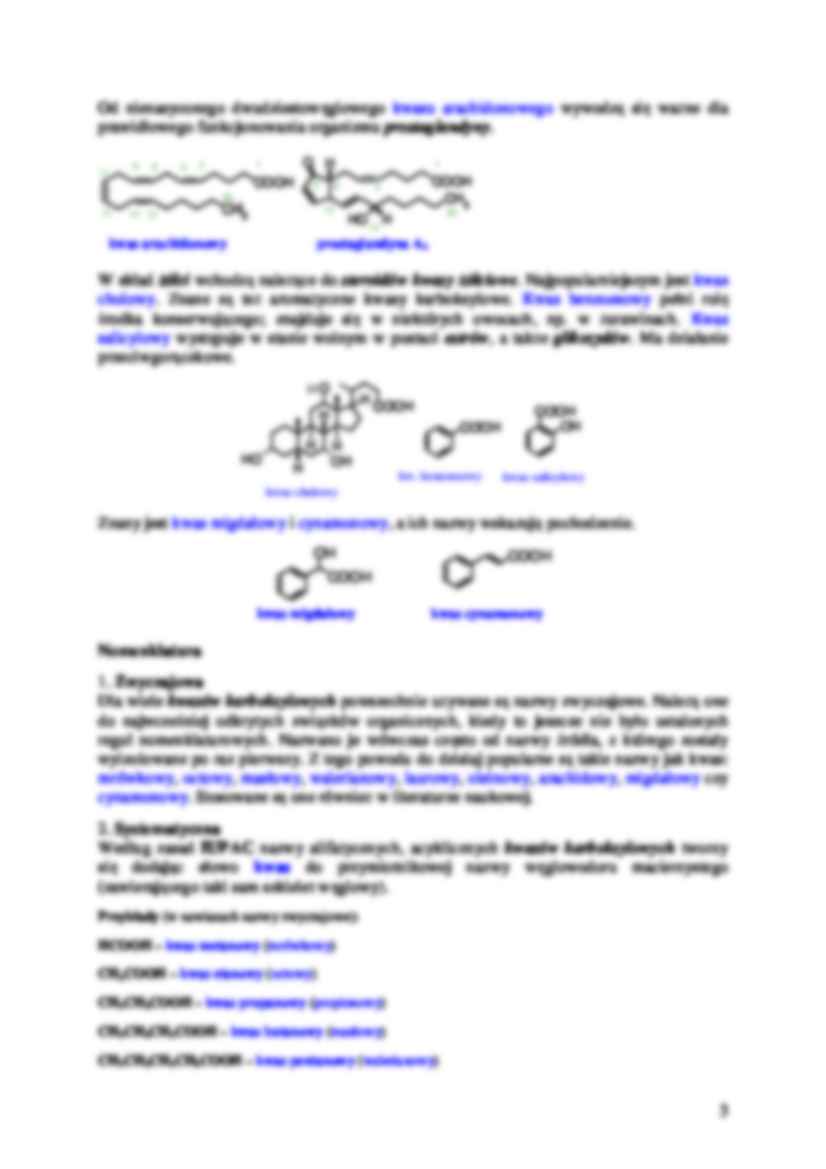 Kwasy karboksylowe - omówienie  - strona 3