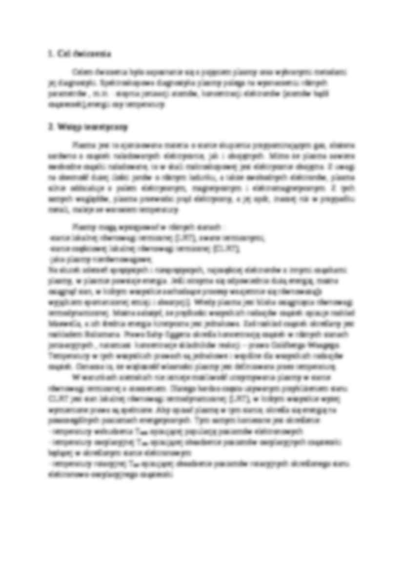Diagnostyka plazm i łuku próżniowego  - strona 2