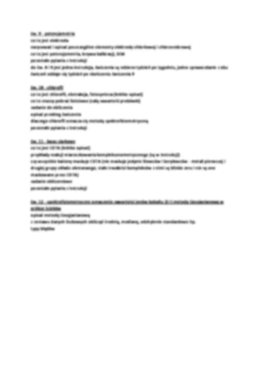 Wejściówki z laboratorium z analitycznej - strona 2