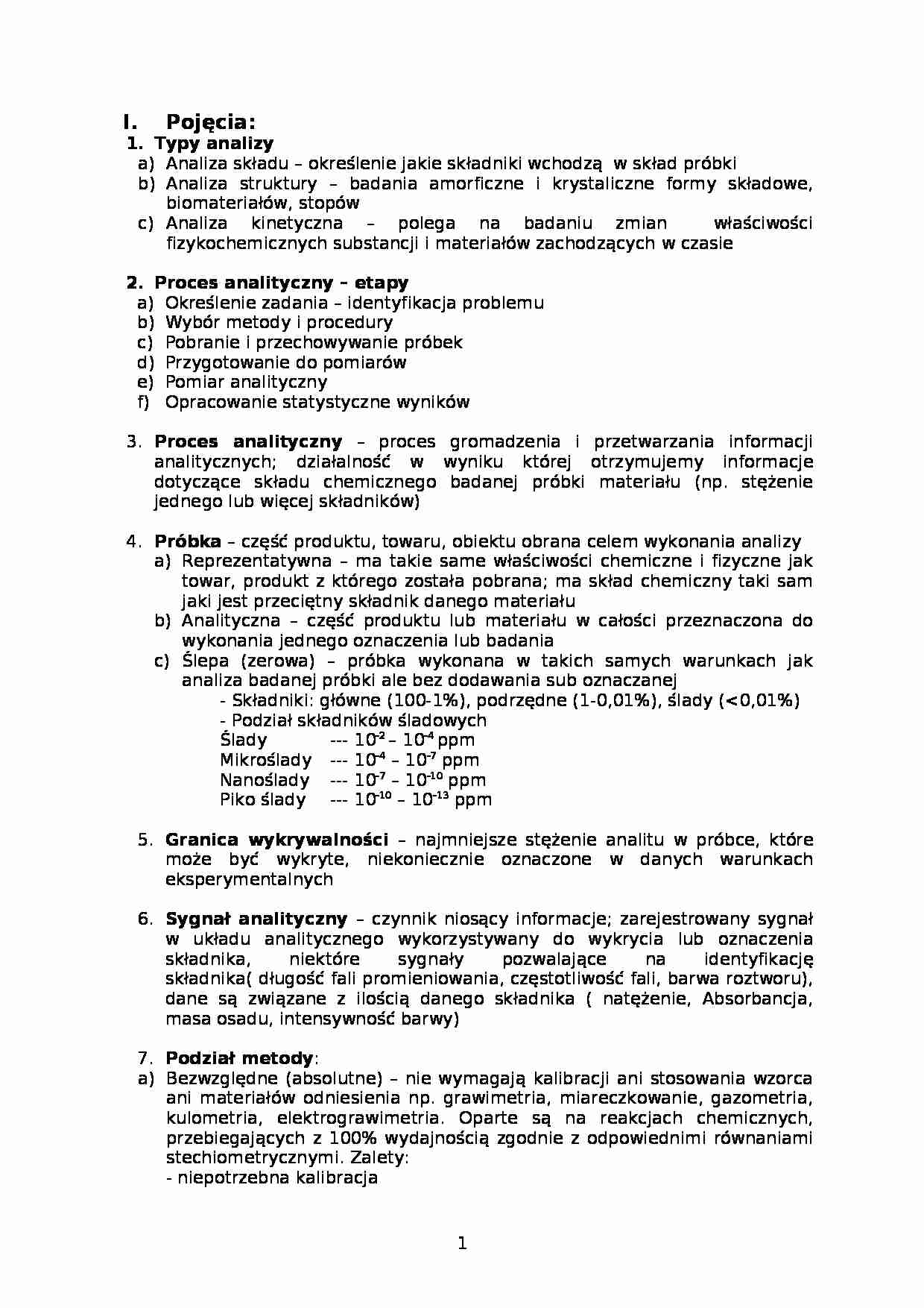 Analiza lądowa - Zagadnienia na egzamin - strona 1