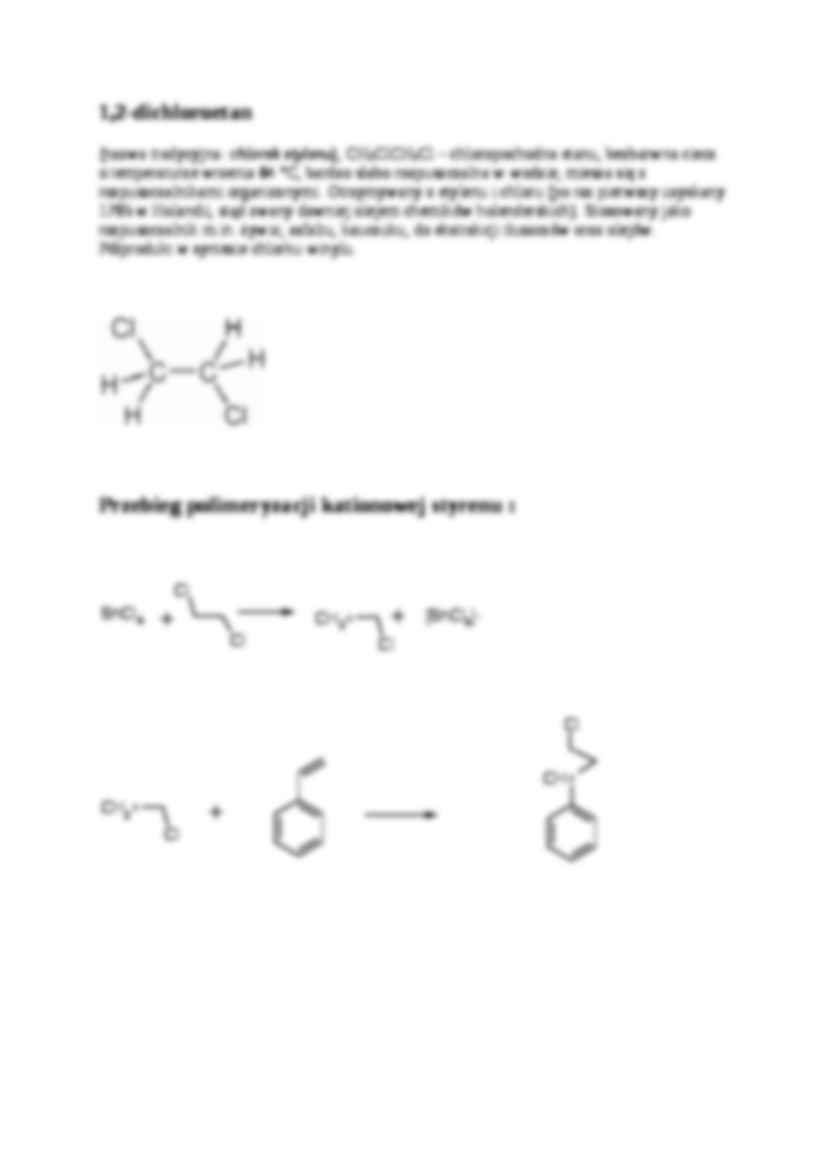 Polimeryzacja kationowa styrenu - omówienie  - strona 2