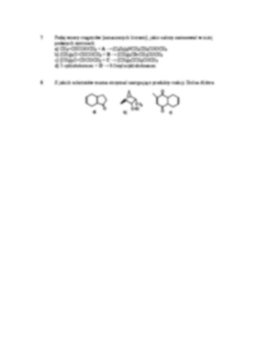 Chemia organiczna - ćwiczenia, lista X - strona 2