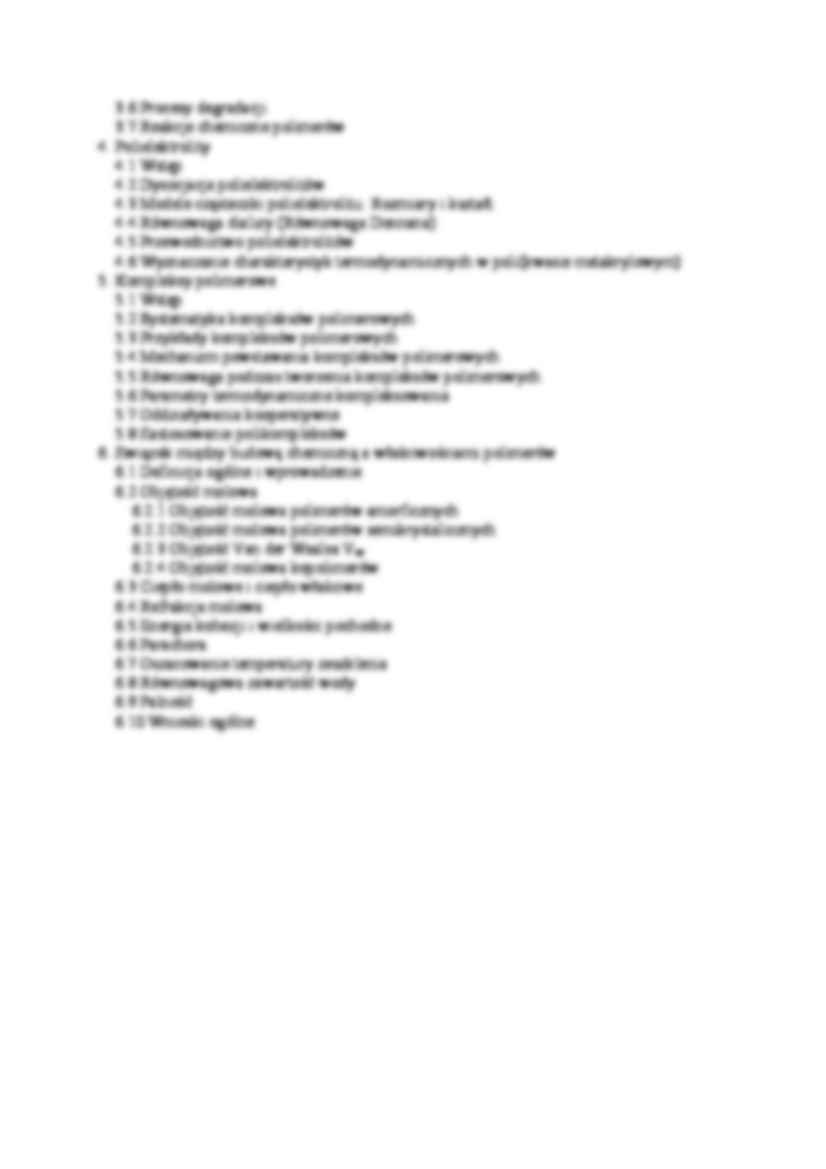 Chemia fizyczna polimerów - omówienie  - strona 3