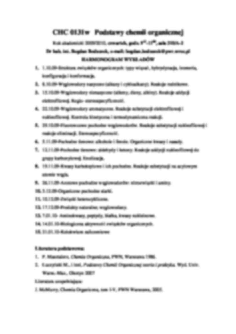 Podstawy chemii organicznej - omówienie - strona 2