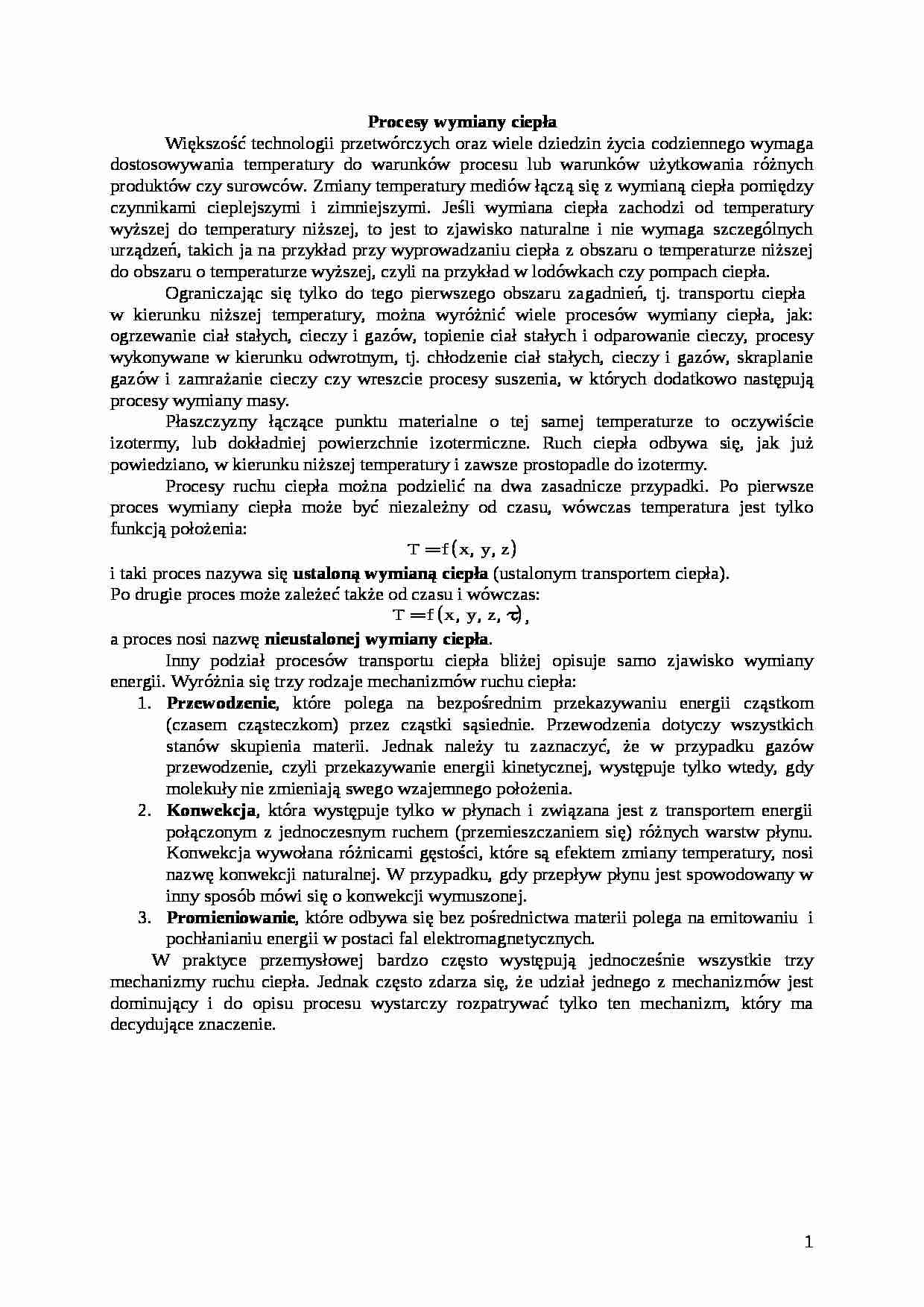 Wykład 07 Procesy wymiany ciep_a - strona 1