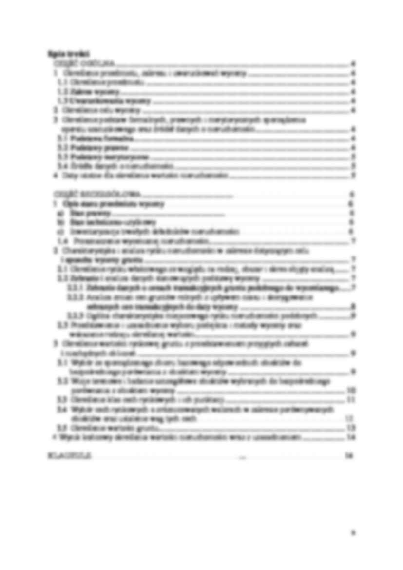 Operat szacunkowy -  wartości rynkowej nieruchomości gruntowej - strona 3