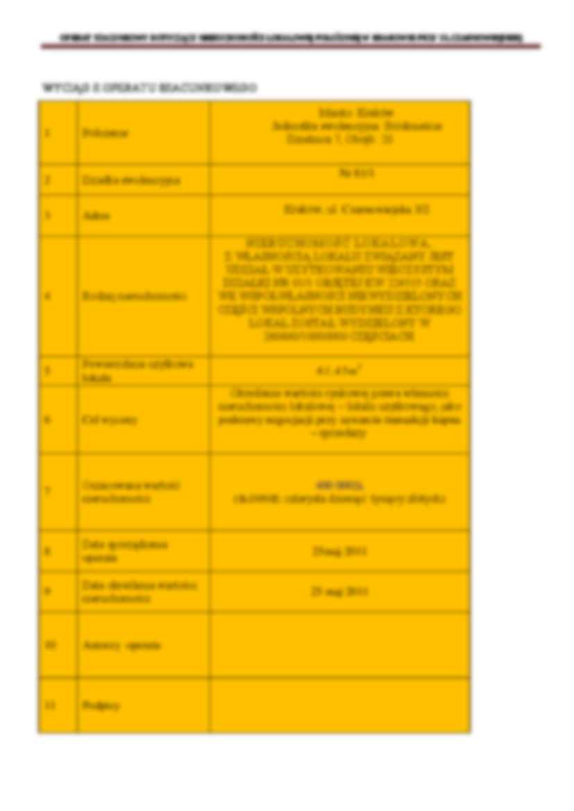 Operat szacunkowy nieruchomości użytkowej - strona 2