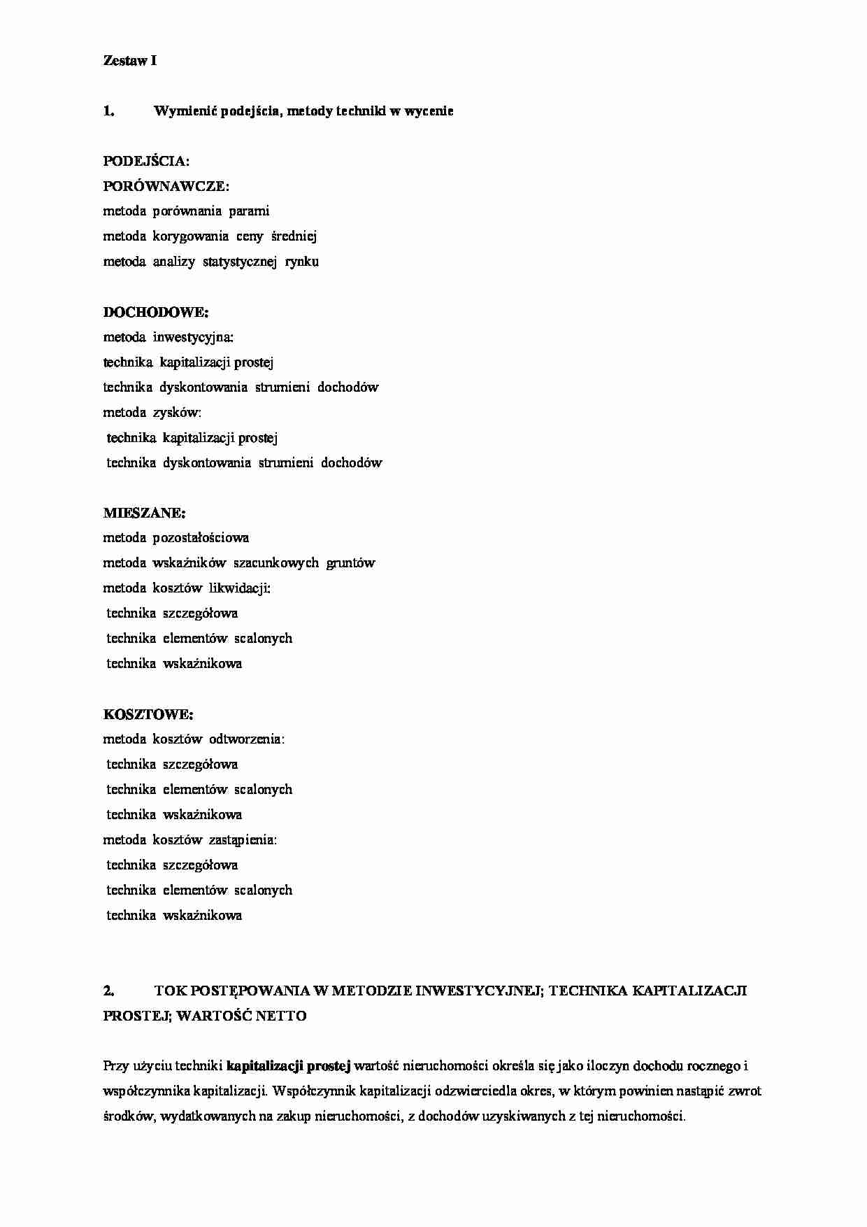 Egzamin - opracowany - zestaw I - strona 1