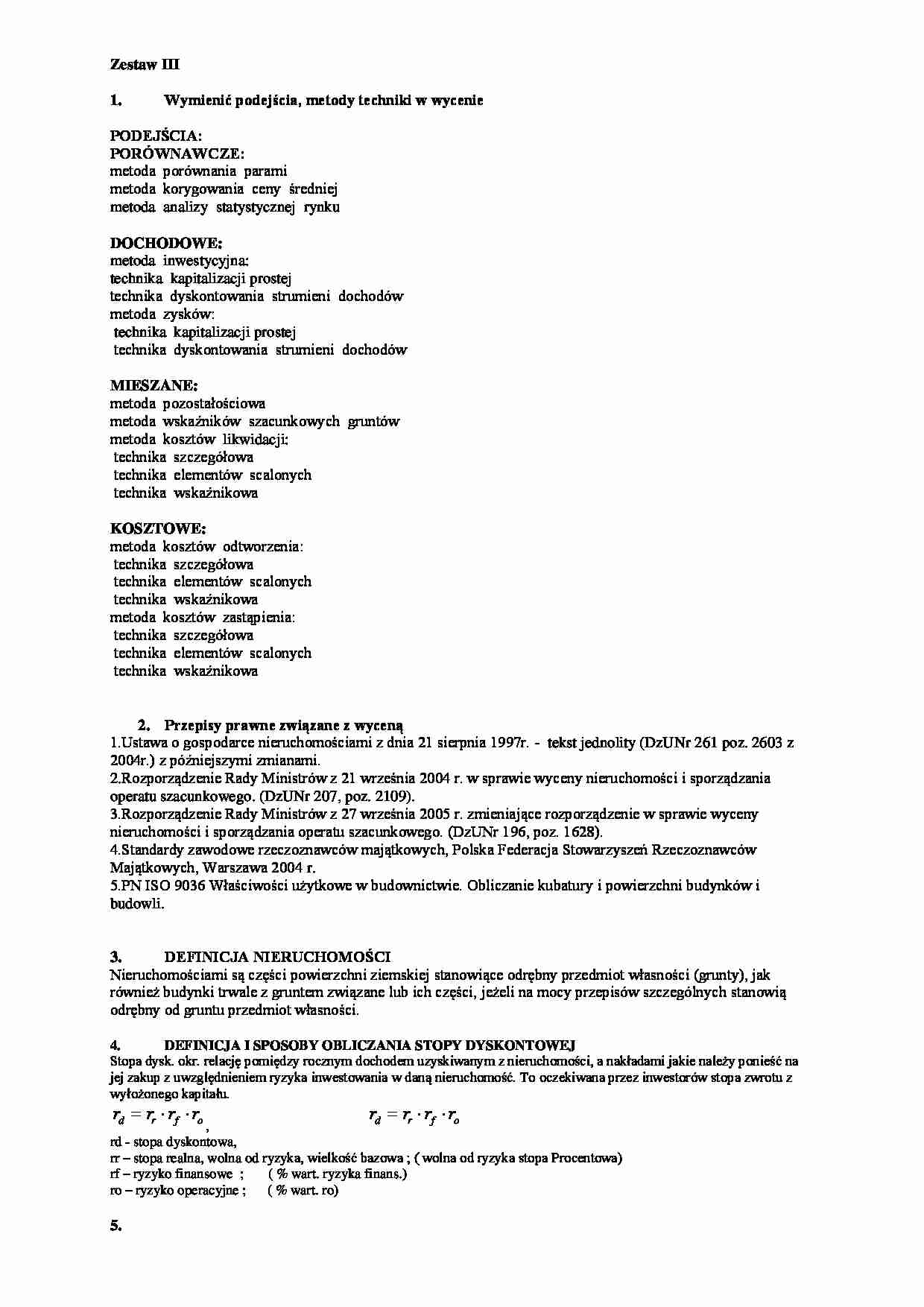 Egzamin - opracowany - zestaw III - strona 1