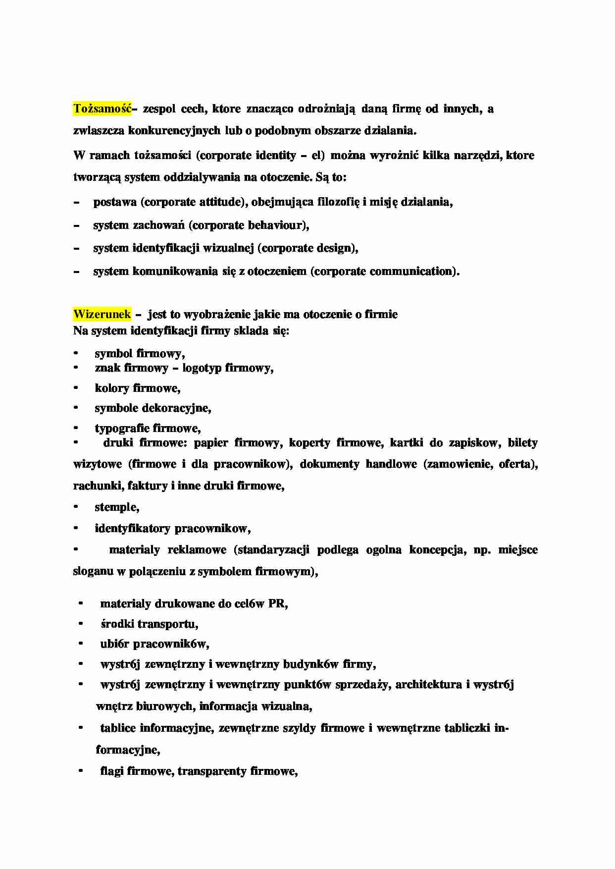 System identyfikacji wizualnej firmy - strona 1