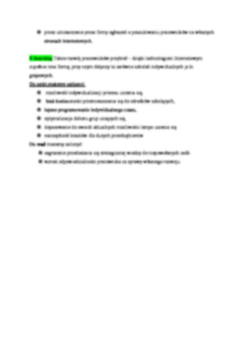 Sposoby wdrażania strategii - E-HR   - omówienie - strona 2